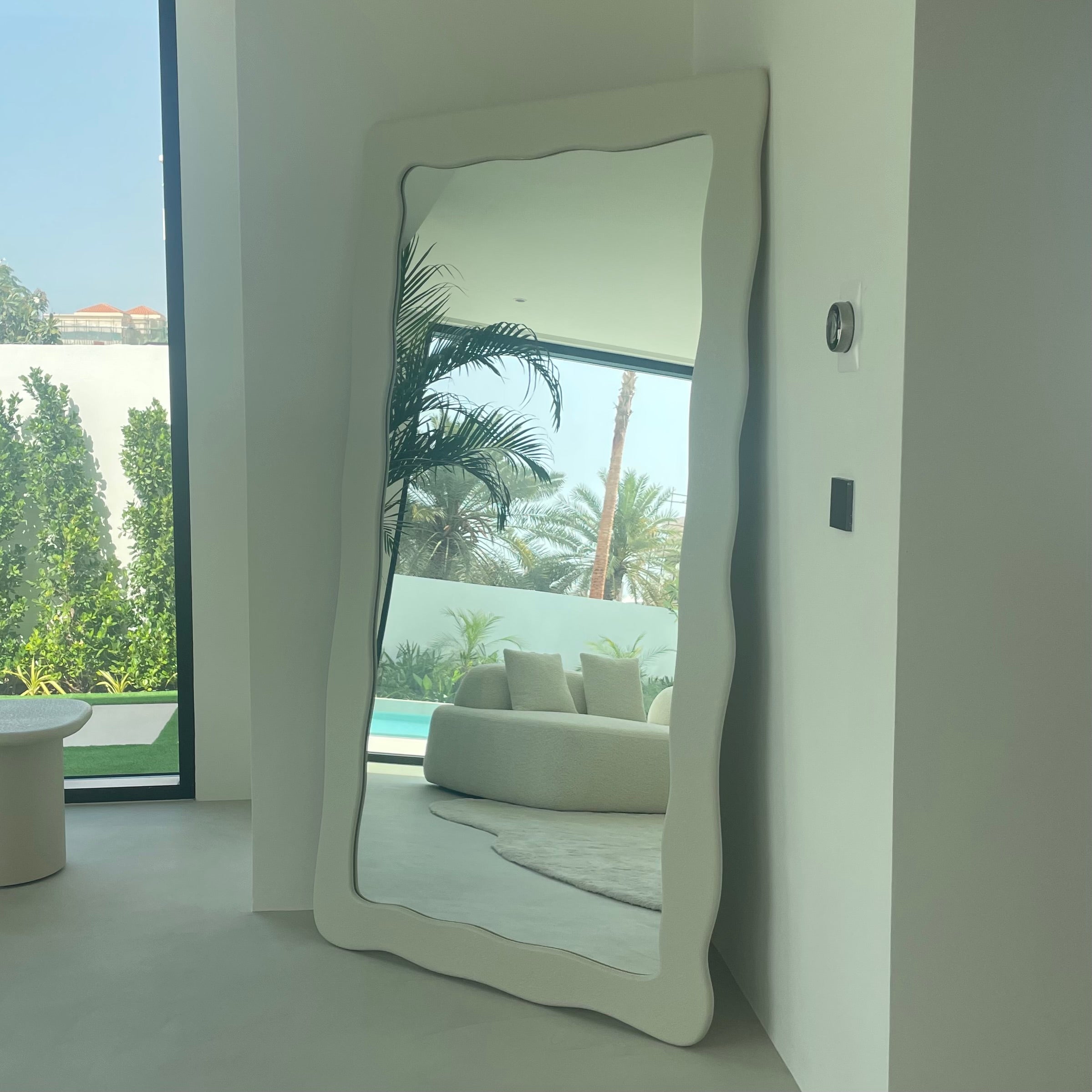 Frame Mirror - Plaster Finish