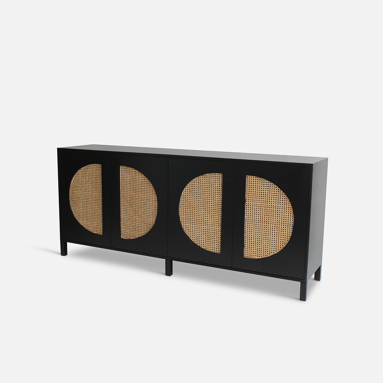 Cane Cabinet - 4 doors
