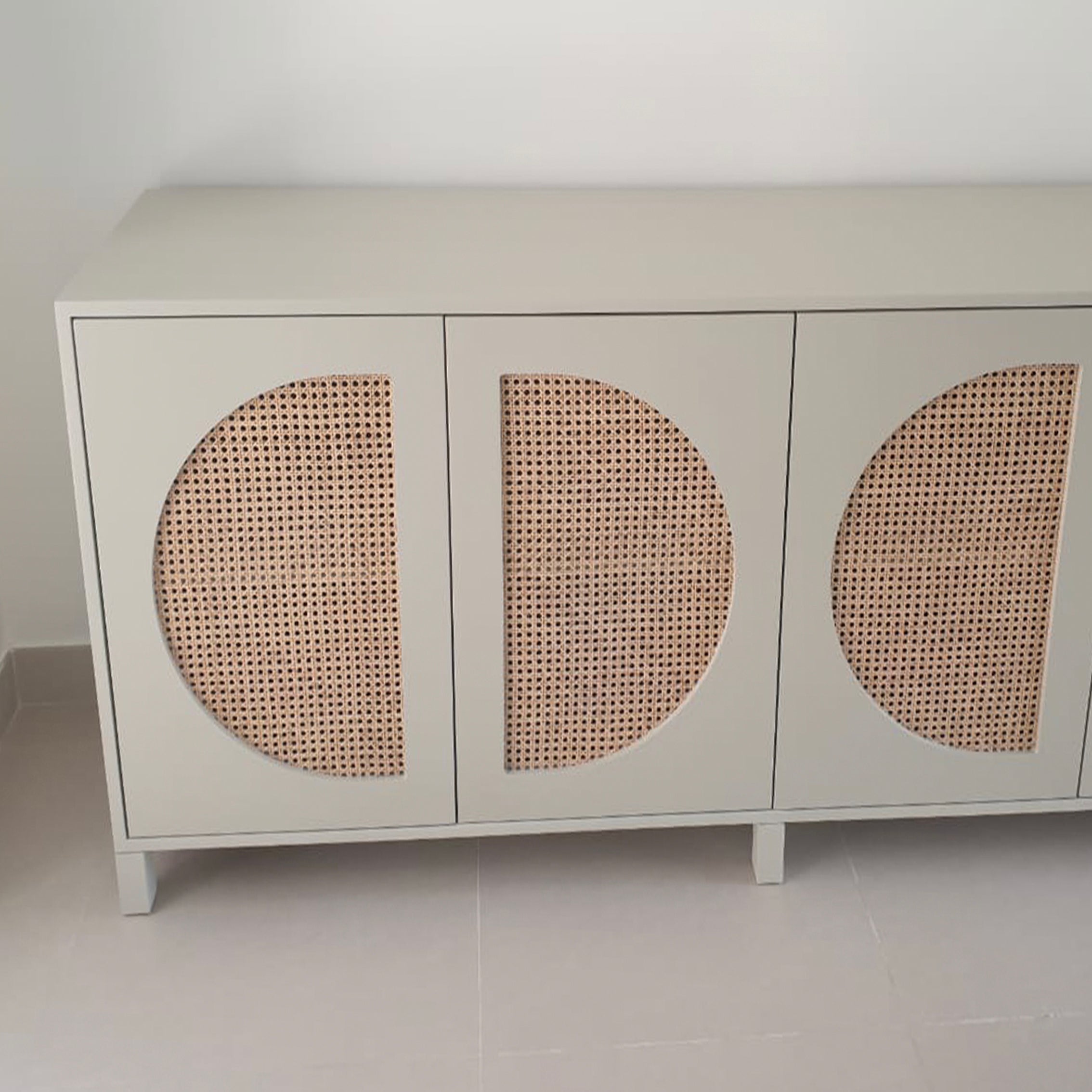 Cane Cabinet - 4 doors