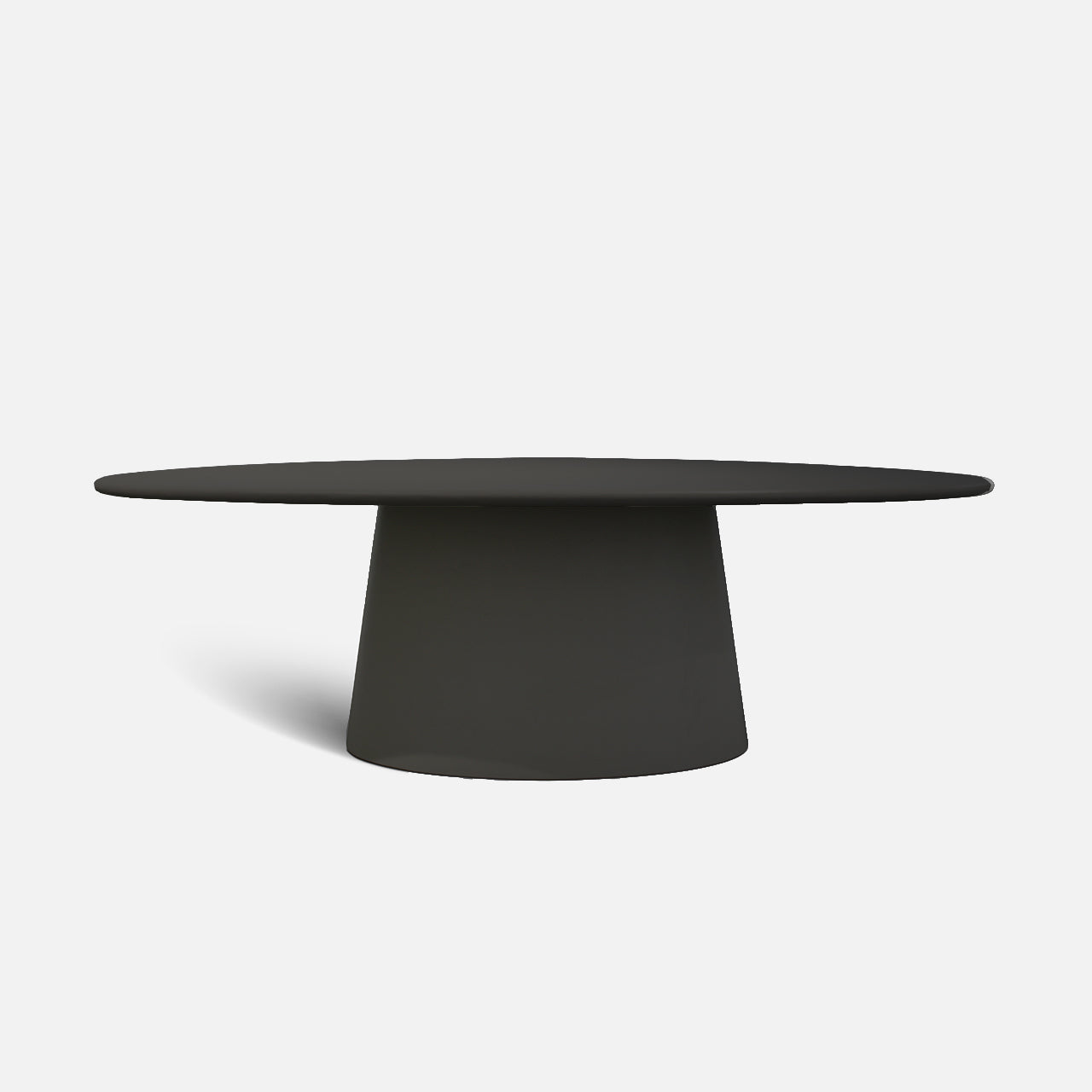 Oval Dining Table - Plaster Finish