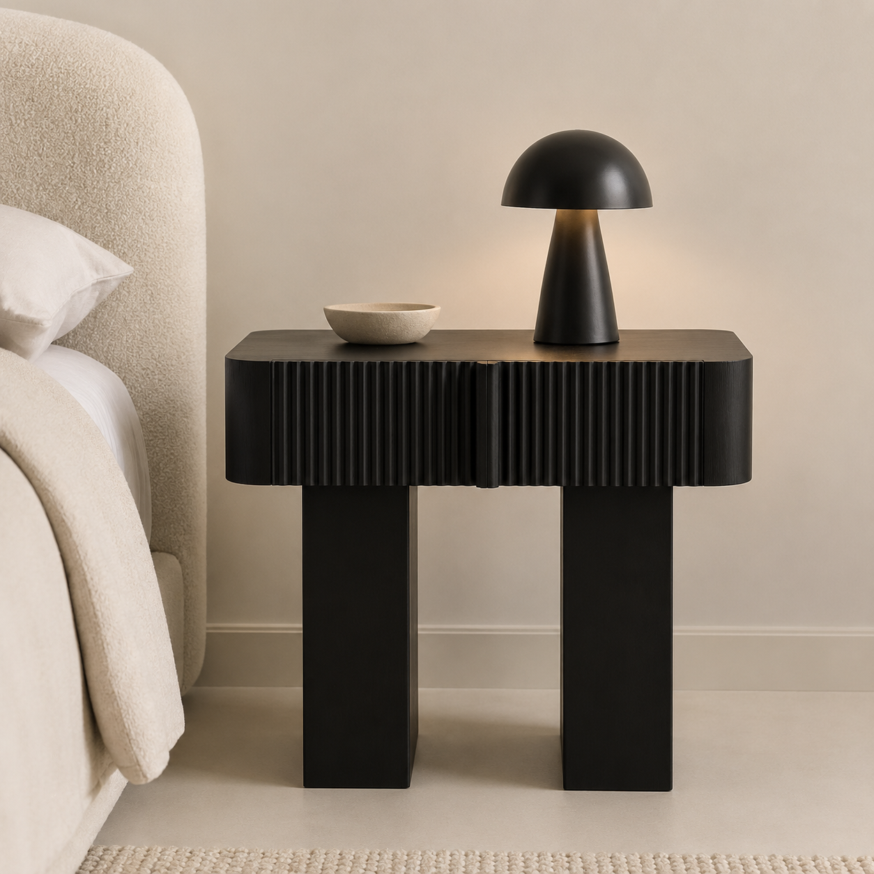 Ridge Bedside Table