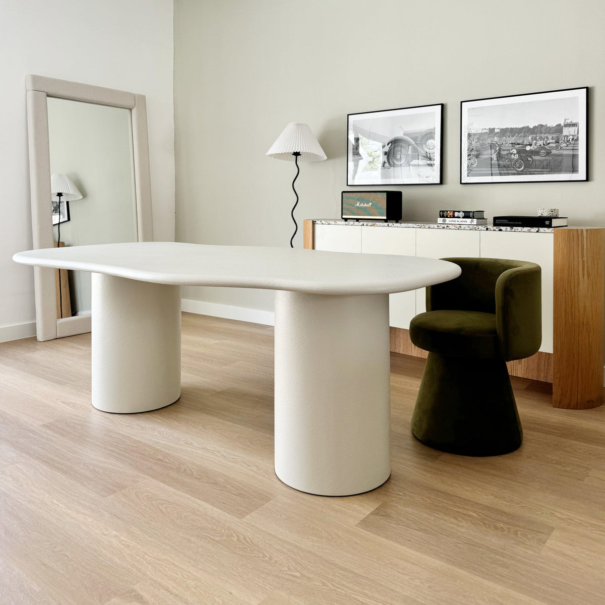 Organic Dining Table - Plaster Finish | Home Figures