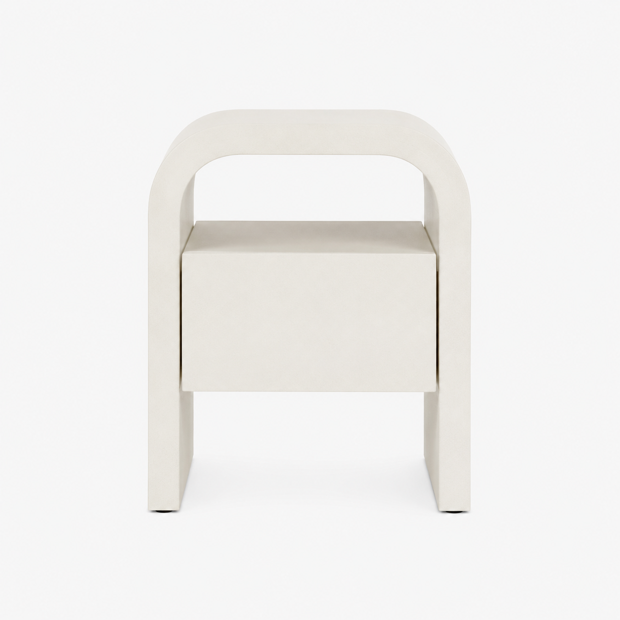 Betty Bedside Table - Plaster Finish